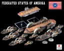 Dystopian Wars - Federated States of America Battle group