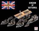 Dystopian Wars - Kingdom of Britannia Battle group