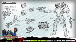 Warpath Corporation Trooper Concept Art