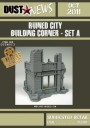 Dust Models - Ruined City Building Corner Set A