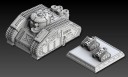 Dystopian Wars - Republic of France Focault R-6 Medium Tank & Hotch FT-12 Small Tank