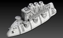 Dystopian Wars - Republic of France Lyon Class Frigate