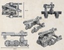 Dystopian Wars Russian Coalition Tyumen Repair Vehicle Skizze