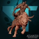 Atlantis Miniatures_Orc Archer Warg Rider Render