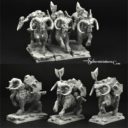 Scibor_Dwarven 28mm:30mm Mountain Rams Riders 1