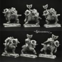 Scibor_Dwarven 28mm:30mm Mountain Rams Riders 3