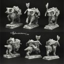 Scibor_Dwarven 28mm:30mm Mountain Rams Riders 4