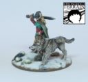 Stronghold Terrain_Female Warlord & Wolf 4