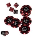 Warcraddle Studios Wild West Exodus FORTUNE CHIPS & DICE SET