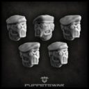 PW Puppets War MASKED BERET HEADS 1