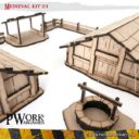 PWORK Wargames Medieval 01 Mdf Terrain Scenery 1