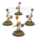 Forge World Blood Bowl Elfheim Eaglettes Elf Cheerleading Squad 1