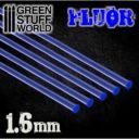 GSW Acrylic Rods Round 16 Mm Fluor Blue