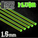 GSW Acrylic Rods Round 16 Mm Fluor Green