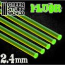 GSW Acrylic Rods Round 24 Mm Fluor Green