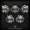 Puppets War Samurai Helmets