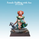 SC SPellcrow Female Halfling With Axe