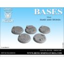 Hitech Miniatures 32MM SAND AND STONES BASES (SET 5)