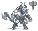 AntiMatter Games Minotaur Blood Lord Concept Art Preview