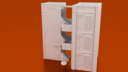 CorvusGamesTerrain3DprintableapartmentbuildingforStarWarsLegion Infinity Warpath MarvelCrisisProtocolapartmentblockwithstackablestairwell X1400