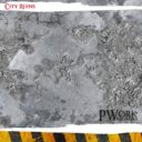 PWork Wargames City Ruins Wargames Terrain Mat 3