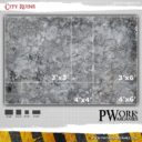 PWork Wargames City Ruins Wargames Terrain Mat 5