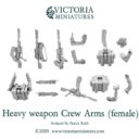 Victoria Miniatures Heavy Weapon Crew Arms (female) 2