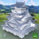 3D Alien World Japanese Castle Final 3D Model