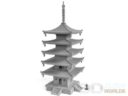 3DAlienWorlds Samurai Temple Pagoda 8