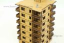 Lasercut Buildings Multi Family Block Scale 15:1 100, 20mm : 1 72 76, 28mm : 1 56 Unpainted Version 1