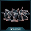 Puppetswar Orc Rocket Boys Heads (3D Resin Print) 2