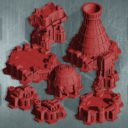 Death Ray Designs Steel Rift Hex City Industrial – Power Plant – Digital STL 1