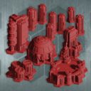 Death Ray Designs Steel Rift Hex City Industrial – Storage Depot – Digital STL