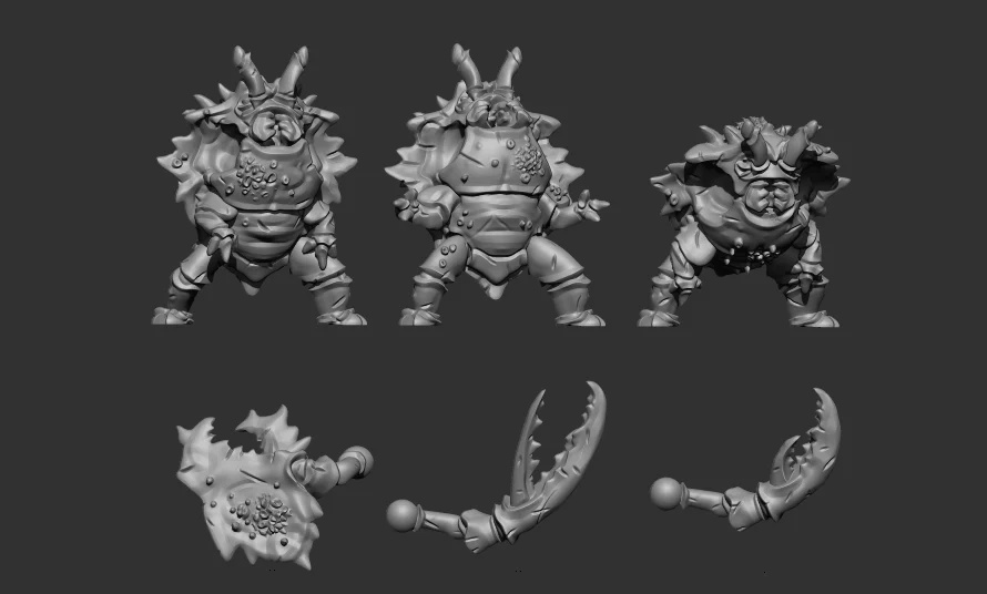 3D Printable Fishman Horde Bundle by Warp Miniatures