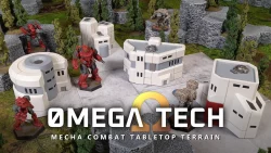 0MEGA TECH Printable Mecha Combat Terrain 1