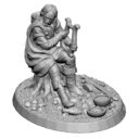 Mithril Miniatures MZ720 Lord Of The Rings 'Ranger With Harp' Resin Figure 1