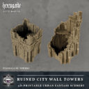 Tired World Studio Ruined City Wall Towers 01