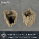 Tired World Studio Ruined City Wall Towers 02