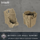 Tired World Studio Ruined City Wall Towers 03