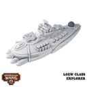 Dystopian Wars Xenophon Battlefleet Loew Class Option für den Battlecruiser 2