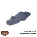 Dystopian Wars Xenophon Battlefleet Lovelace Class Option für den Cruiser 2