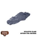 Dystopian Wars Xenophon Battlefleet Stiletto Class Option für den Cruiser 2