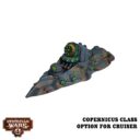 Dystopian Wars Xenophon Battlefleet Copernicus Class Option für den Cruiser 1