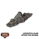 Dystopian Wars Xenophon Battlefleet Antarctica Class Option für den Cruiser 2