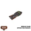 Dystopian Wars Xenophon Battlefleet Merian Class Option für die Fregatte 2