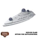 Dystopian Wars Xenophon Battlefleet Kepler Class Option für den Battlecruiser 1