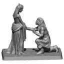 Mithril Miniatures MZ727 The Lord Of The Rings 'GALADRIEL™ Receives NENYA™ From CELEBRIMBOR™' Resin Vignette 2