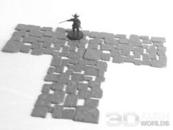 3D Alien Worlds Samurai Stone Paths 3