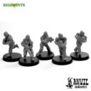 Female Unity Council Spectre Operatives 5 Miniatures