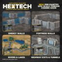 Gale Force Nine Hextech Terrain Energy Walls, Fortress Walls, Rivers & Lakes, And Highway Exits & Tunnels Preview